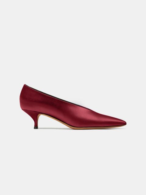 Emme Parsons VENETO IN BURGUNDY SATIN