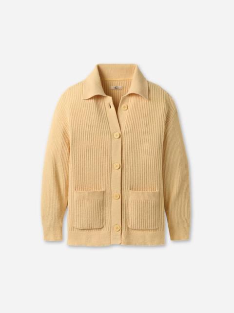 UGG ® Women's Junipher Cardigan Lite Polyester/Recycled Materials Tops in Chick