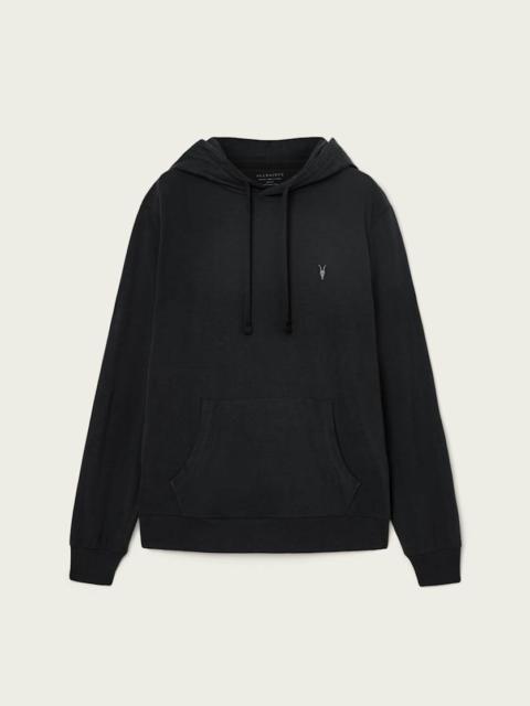 ALLSAINTS BRACE PULLOVER BRUSHED COTTON RAMSKULL HOODIE