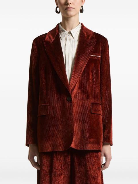 PESERICO corduroy single-breasted blazer