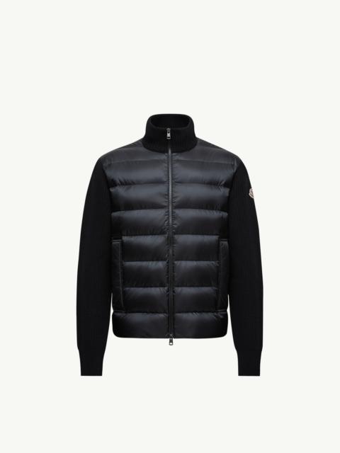 Moncler Padded Wool & Cashmere Zip-Up Cardigan
