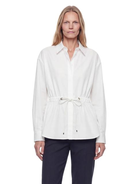 Max Mara Cotton Poplin Drawstring Shirt