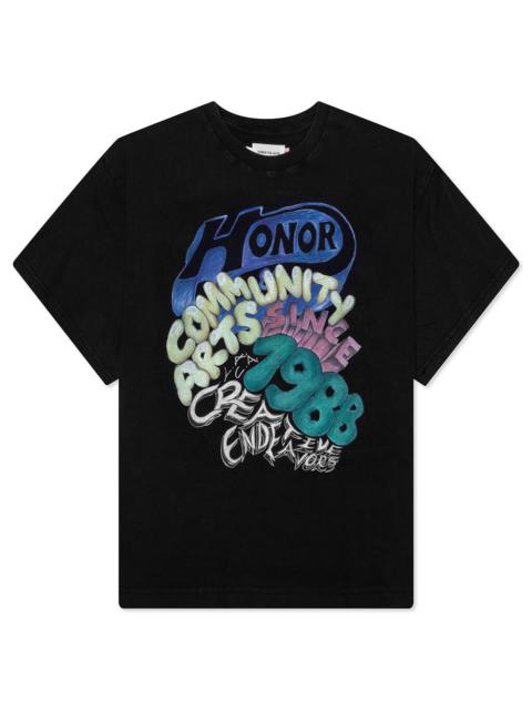HONOR THE GIFT COMMUNITY ARTS CREATIVE TEE - BLACK