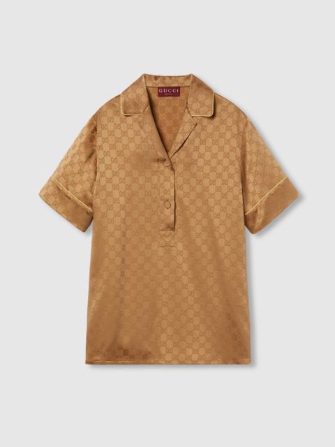 GUCCI GG satin shirt