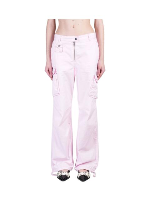 GANNI Pants In Rose-pink Cotton