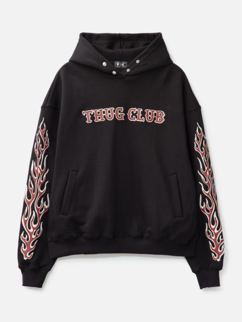 Thug Club LEATHER FLAME HOODIE