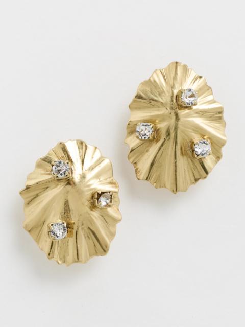 ULLA JOHNSON Embellished Shell Studs