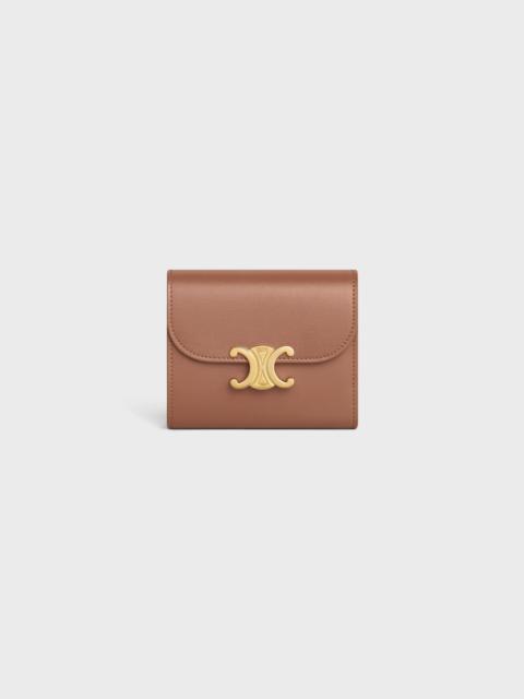 CELINE Small Wallet TRIOMPHE in Shiny calfskin