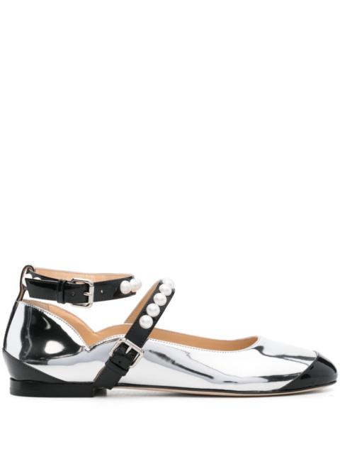 Mach & Mach Women Leather Bicolor Ballets
