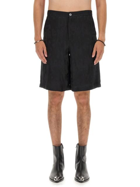 Alexander McQueen Alexander Mcqueen Men Viscose Bermuda Shorts