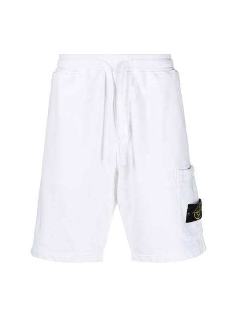 logo-patch track shorts