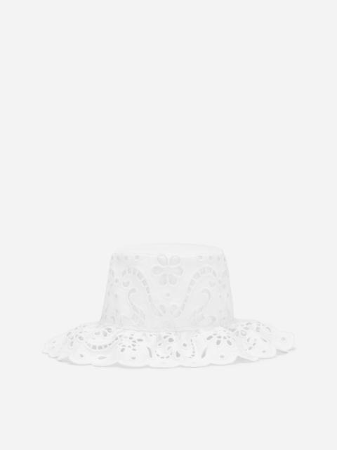 Dolce & Gabbana Cotton broderie anglaise hat