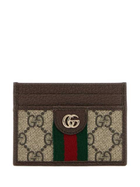 GUCCI Gucci Women Gg Supreme Fabric Ophidia Card Holder