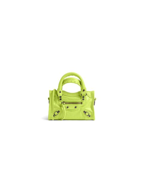 BALENCIAGA Women's Le City Bag Nano  in Granny Green