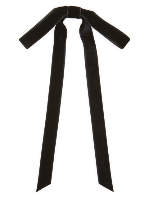 Jennifer Behr Jennifer Behr Aida Velvet Bow Barrette in Black at Nordstrom
