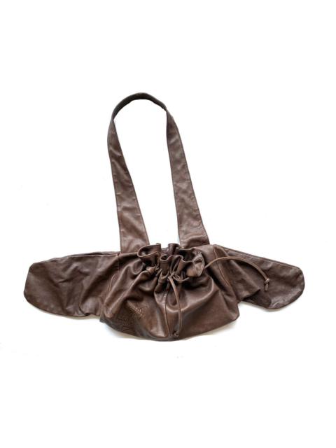 VW Brown Leather Cross Body Bag