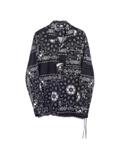 mastermind JAPAN Mastermind Japan Long Sleeve Cotton Bandana Shirt