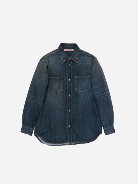 Acne Studios Denim button-up shirt - Dark Blue