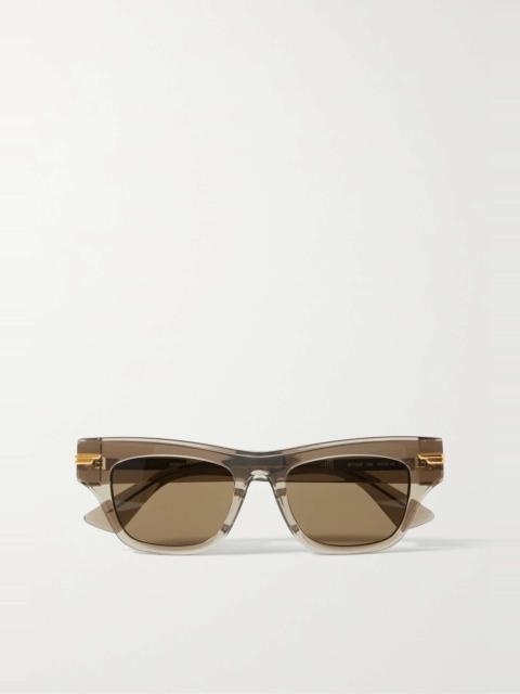 Square-frame acetate sunglasses