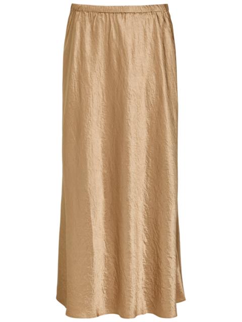 EILEEN FISHER Eileen Fisher Crinkled Satin Midi Skirt