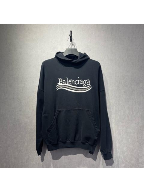 BALENCIAGA Balenciaga Coca-Cola hand-drawn logo print hooded sweatshirt