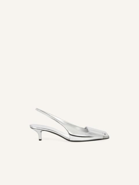 courrèges FOLD MIRROR SLINGBACKS