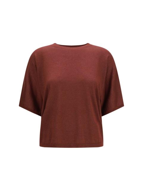 Brunello Cucinelli Brunello Cucinelli Women Short-Sleeve Cashmere And Silk Sweater