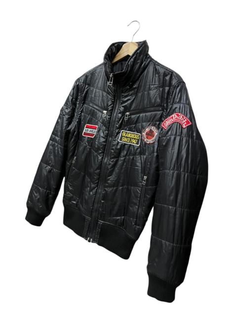 Other Designers Vintage Von Dutch Quilted Puffer Jacket Black Los Angeles