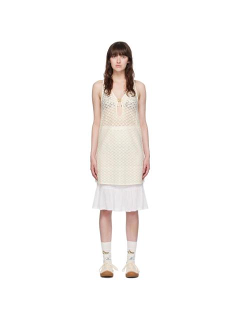 GANNI Off-White Hardware Minidress