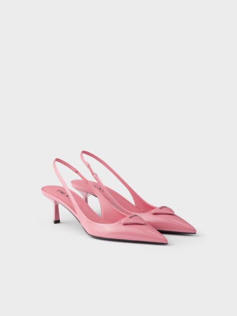 Prada Patent leather slingback pumps