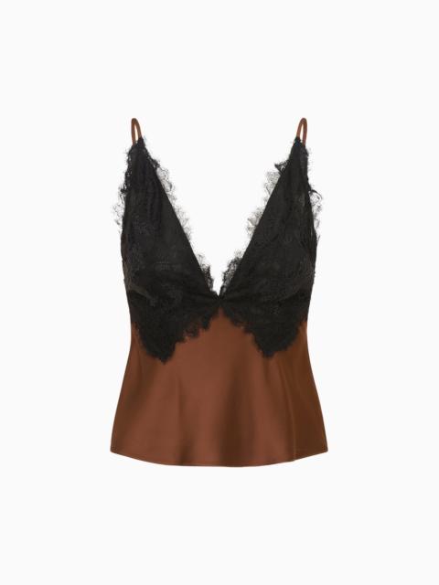 LoveShackFancy Elloryn Satin Cami Top