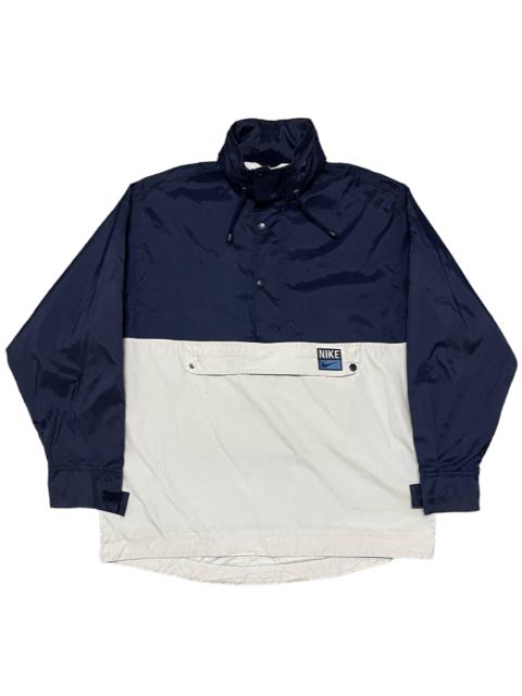 Vintage 90's Nike Anorak Windbreaker Jacket Hidden Hoodie