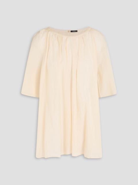 JOSEPH Pleated woven blouse