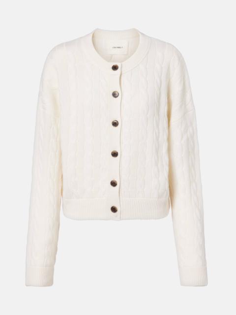 LISA YANG Cassie cable-knit cashmere cardigan