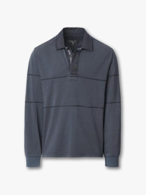 rag & bone Washed Cotton Rugby Shirt