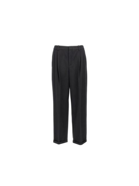 SAINT LAURENT Saint Laurent Cashmere And Wool Flannel 90'S Striped Pants Men