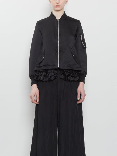 Comme des Garçons Comme des Garçons Ruched Trim Satin Jacket