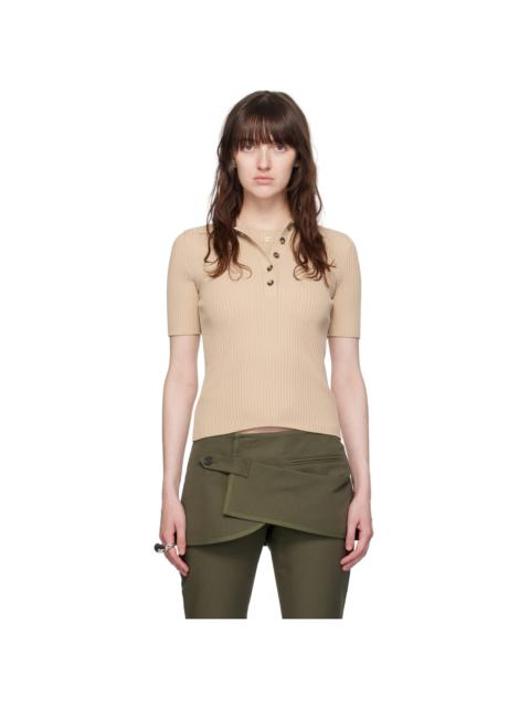 courrèges Beige Signature Polo