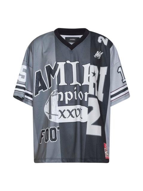 AMIRI Amiri Men Black Mesh Oversized Spliced T-Shirt