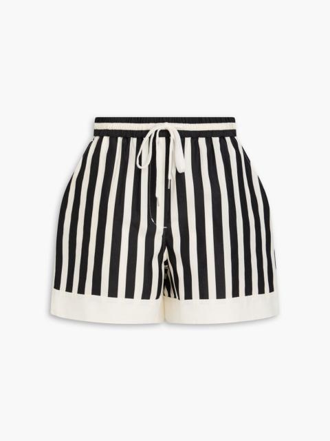 3.1 Phillip Lim Striped cotton and silk-blend shorts
