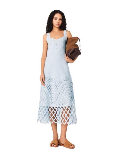 maje maje Crochet dress with removable lining in Blue Sky at Nordstrom
