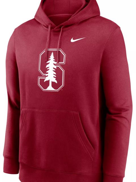 Nike Nike Men's Stanford Cardinal Cardinal Club Fleece Primary Logo Pullover Hoodie