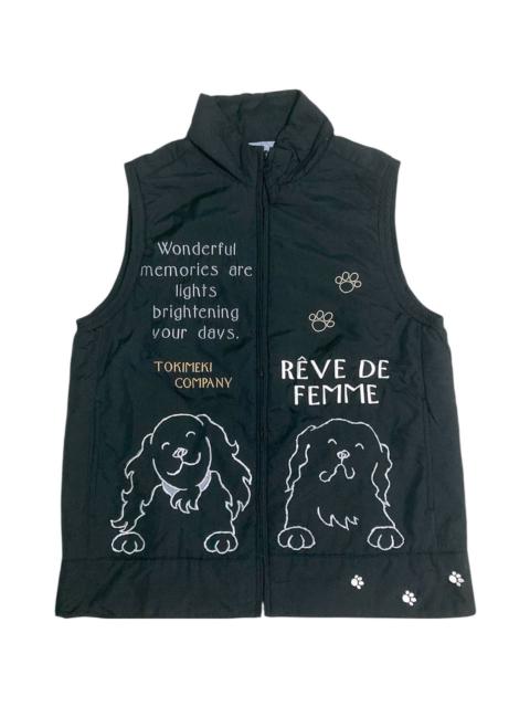 Other Designers Vintage - Reve De Femme Big Logo Thermolite Vest