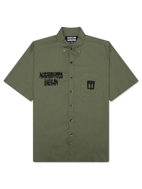 NEIGHBORHOOD NEIGHBORHOOD X BABYLON BD SHIRT SS-2 - OLIVE DRAB
