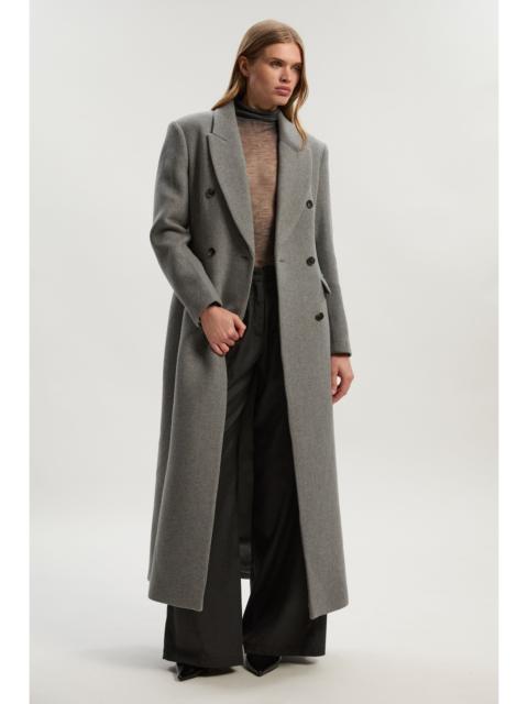 KAREN MILLEN Wool Double Breasted Tailored Maxi Coat