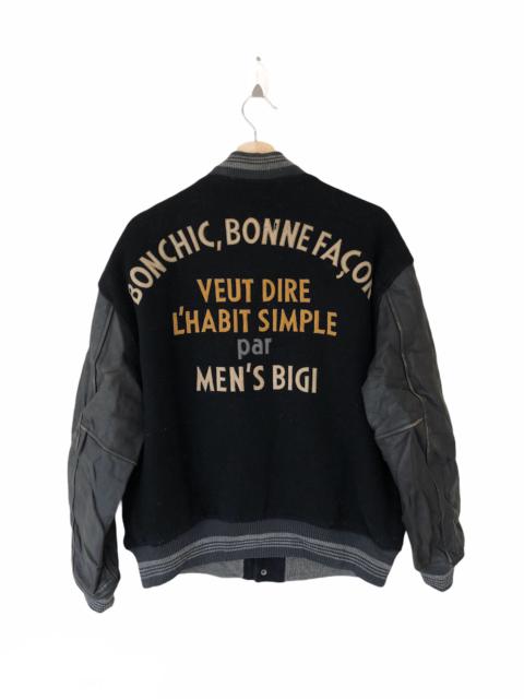 Other Designers Japanese Brand - 🔥RARE VINTAGE MEN BIGI BOMCHIC,BONNEFACON VARSITY JACKET