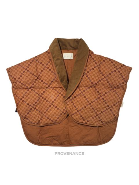 Celine Padded Down Vest - Macadam Triomphe Monogram Brown