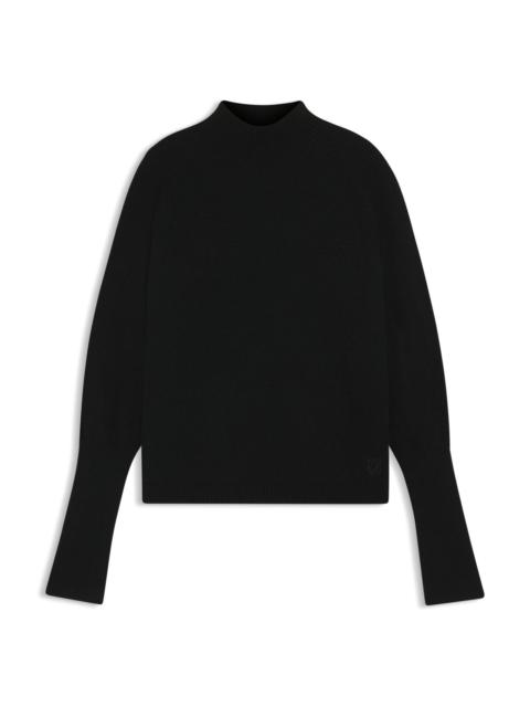 HUGO RELAXED-FIT MOCK-NECK SWEATER IN A WOOL BLEND
