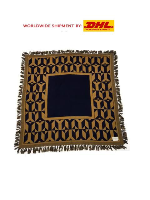 VINTAGE YVES SAINT LAURENT YSL LINGE DE MAISON KNITTED RUG