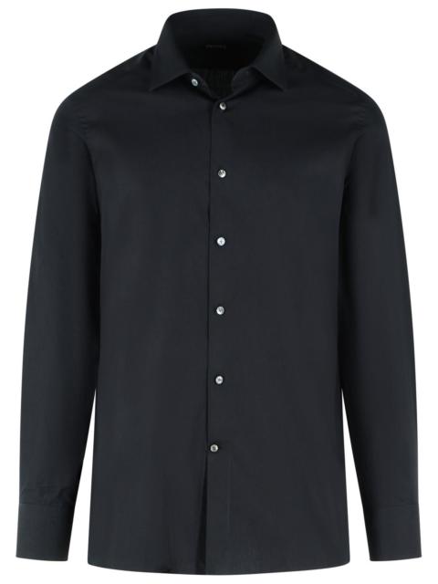 ZEGNA Zegna Black Trophy Cotton Shirt Men